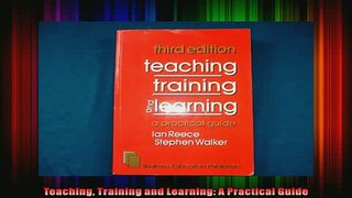 Free PDF Downlaod  Teaching Training and Learning A Practical Guide  DOWNLOAD ONLINE