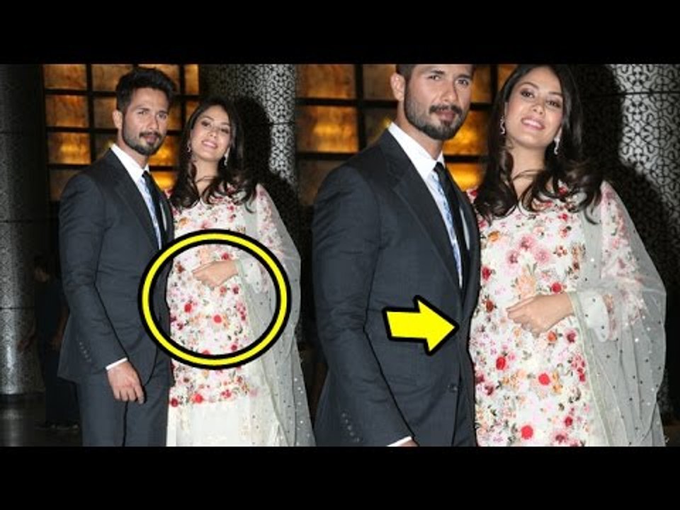 Shahid Kapoor With Pregnant Wife Meera Rajput At Preity Zinta's Wedding Reception
