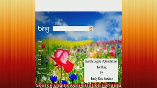 FREE EBOOK ONLINE  Search Engine Optimization For Bing Online Free
