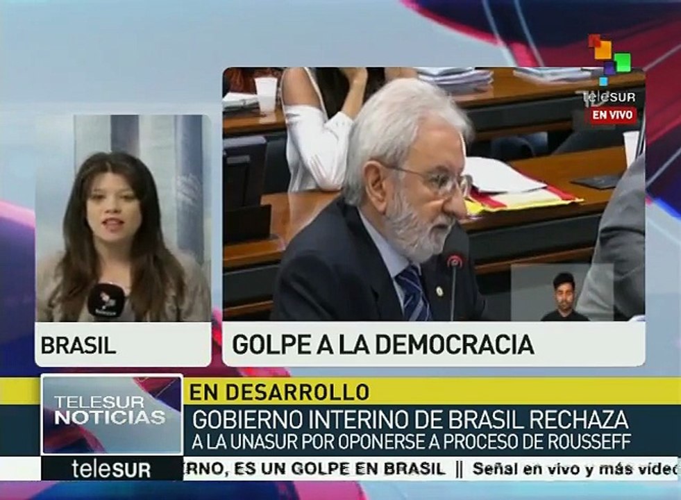 Gobierno interino de Brasil rechaza apoyo latinoamericano a Rousseff