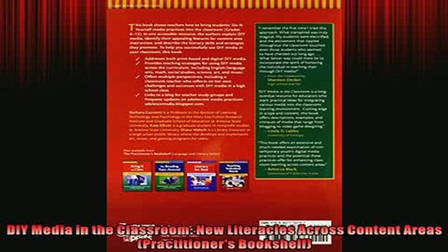 Free PDF Downlaod DIY Media in the Classroom New Literacies Across Content Areas Practitioners Bookshelf BOOK ONLINE