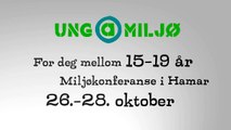 Miljø- og klimakonferanse på Hamar 26.-28. oktober 2012 - Meld deg på nå!