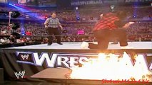 Edge spears Mick Foley through a flaming table - WrestleMania 22 (HD)