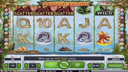 Dragon Island ilmainen kasino kolikkopeli NetEnt Video Esikatselu