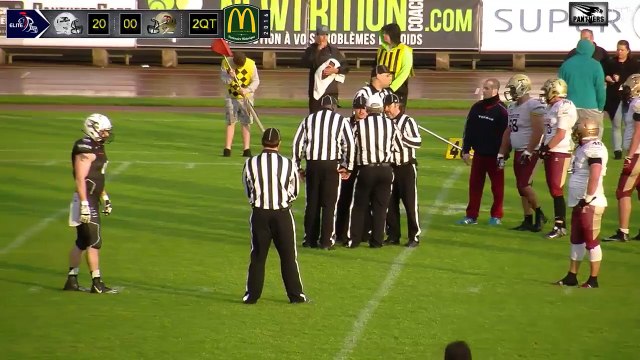 Elite - 9ème Journée - Black Panthers VS Templiers - championnat de France de Football Américain