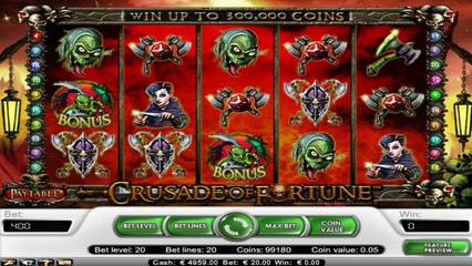 Crusade of Fortune ilmainen kasino kolikkopeli NetEnt Video Esikatselu