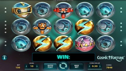 Cosmic Fortune ilmainen kasino kolikkopeli NetEnt Video Esikatselu