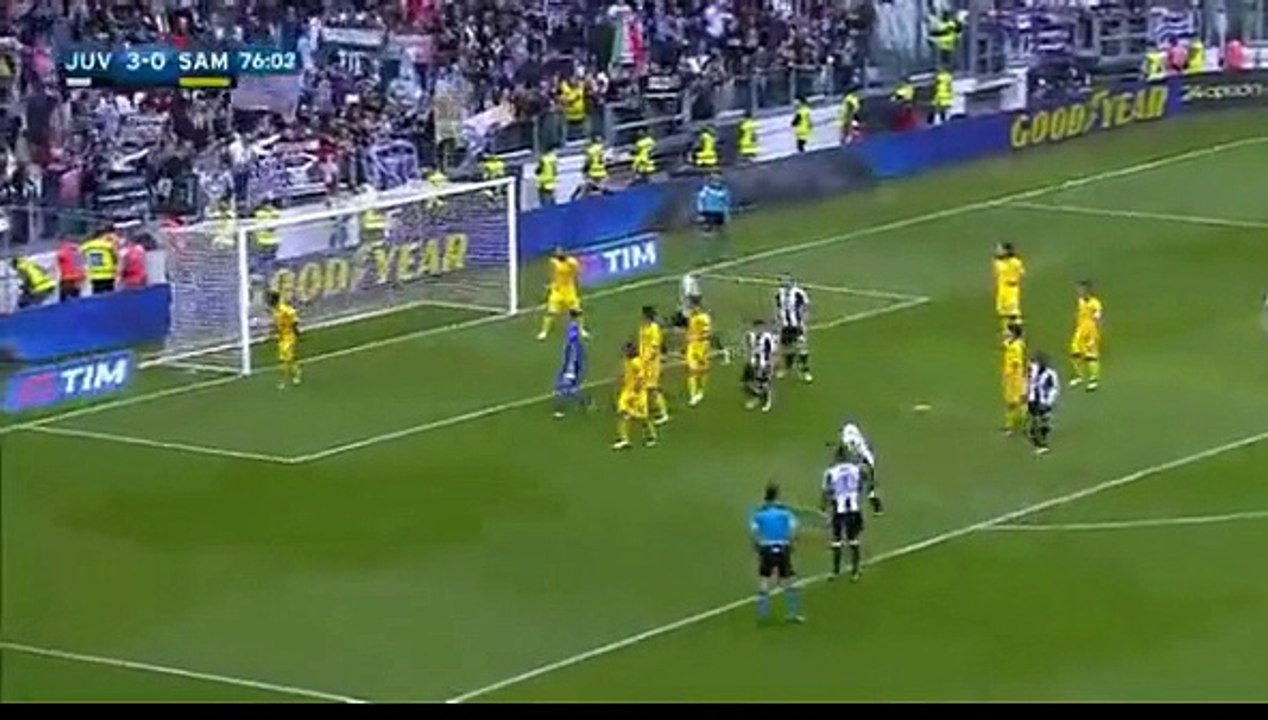 Chiellini  GOAL (4:0) Juventus vs Sampdoria  14/May/2016  HD