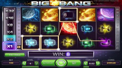 Big Bang ilmainen kasino kolikkopeli NetEnt Video Esikatselu