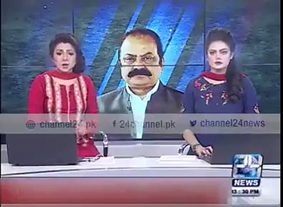 فیصل آباد پولیس لائن میں تقریب کے دوران پنجاب کے وزیر قانون رانا ثناءاللہ نیند کے مزے لیتے رہے_