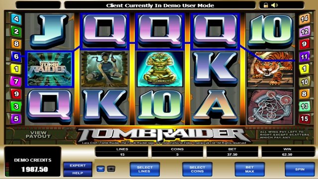 Tomb Raider ilmainen kasino kolikkopeli Microgaming Video Esikatselu