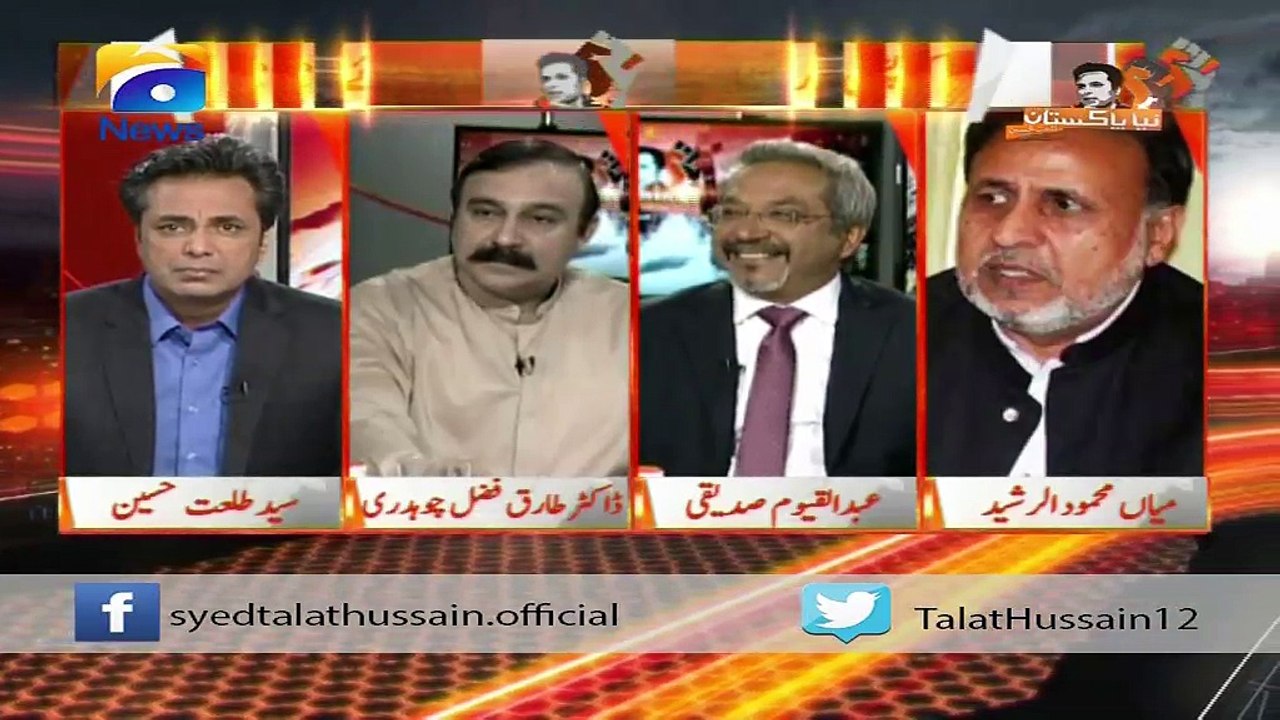 Talat Hussain questions Mian Mehmood ur Rasheed on Imran Khan getting a plot from CM Punjab in 1987 | May 14, 2016