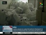 Siria intercepta camión con presunta ayuda médica de Turquía a Daesh