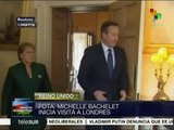 Pdta. de Chile se reúne con primer ministro de Reino Unido