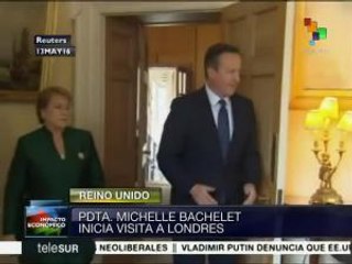 Pdta. de Chile se reúne con primer ministro de Reino Unido