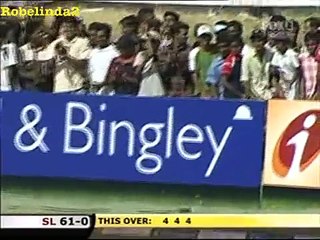 4 4 4 4 4 4 Sanath Jayasuriya MAGIC BATTING 24 runs in one over