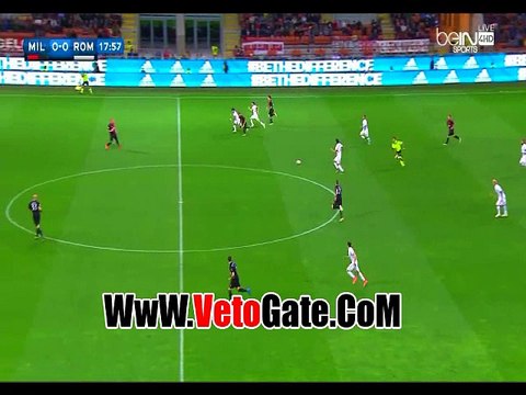 محمد صلاح يتقدم بالهدف الاول لـ روما فى الميلان