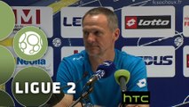 Conférence de presse FC Sochaux-Montbéliard - Clermont Foot (2-0) : Albert CARTIER (FCSM) - Corinne DIACRE (CF63) - 2015/2016