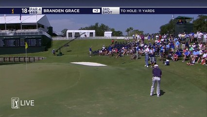 Branden Grace holes unlikely putt on No. 18 at THE PLAYERS