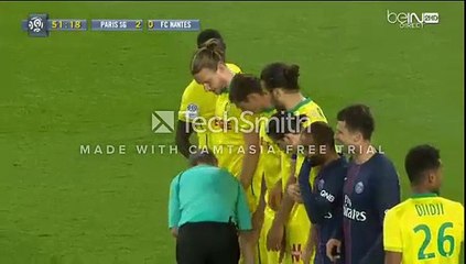Marquinhos GOAl (0:0) Paris Saint Germain vs FC Nantes (2016.05.12)