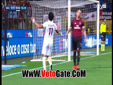 ملخص خاص لمسات محمد صلاح بمباراه روما امام ميلان