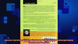 READ book  Secret Service Hidden Systems That Deliver Unforgettable Customer Service Full Free