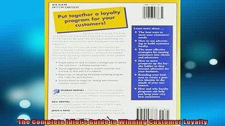 Downlaod Full PDF Free  The Complete Idiots Guide to Winning Customer Loyalty Full EBook