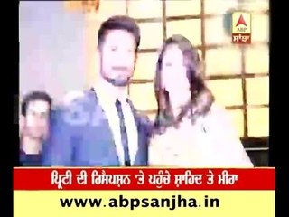Shahid and Meera attended Preeti's reception