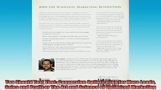 READ book  You Should Test That Conversion Optimization for More Leads Sales and Profit or The Art Full Free