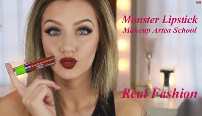 Monster Lipstick Makeup Artist school | How to Apply Monster Liquid Lipstick - Makeup Artist school