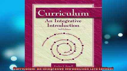 Free PDF Downlaod  Curriculum An Integrative Introduction 3rd Edition  BOOK ONLINE