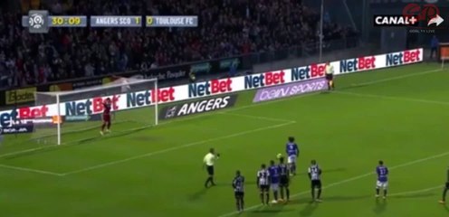 Martin Braithwaite Huge Penalty Miss vs Angers 14.05.2016