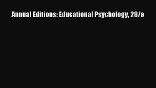 Download Annual Editions: Educational Psychology 28/e PDF Free
