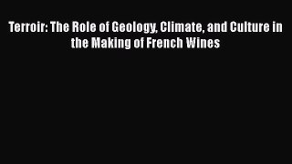Read Terroir: The Role of Geology Climate and Culture in the Making of French Wines Ebook Free