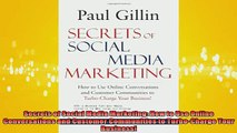 READ book  Secrets of Social Media Marketing How to Use Online Conversations and Customer Full EBook