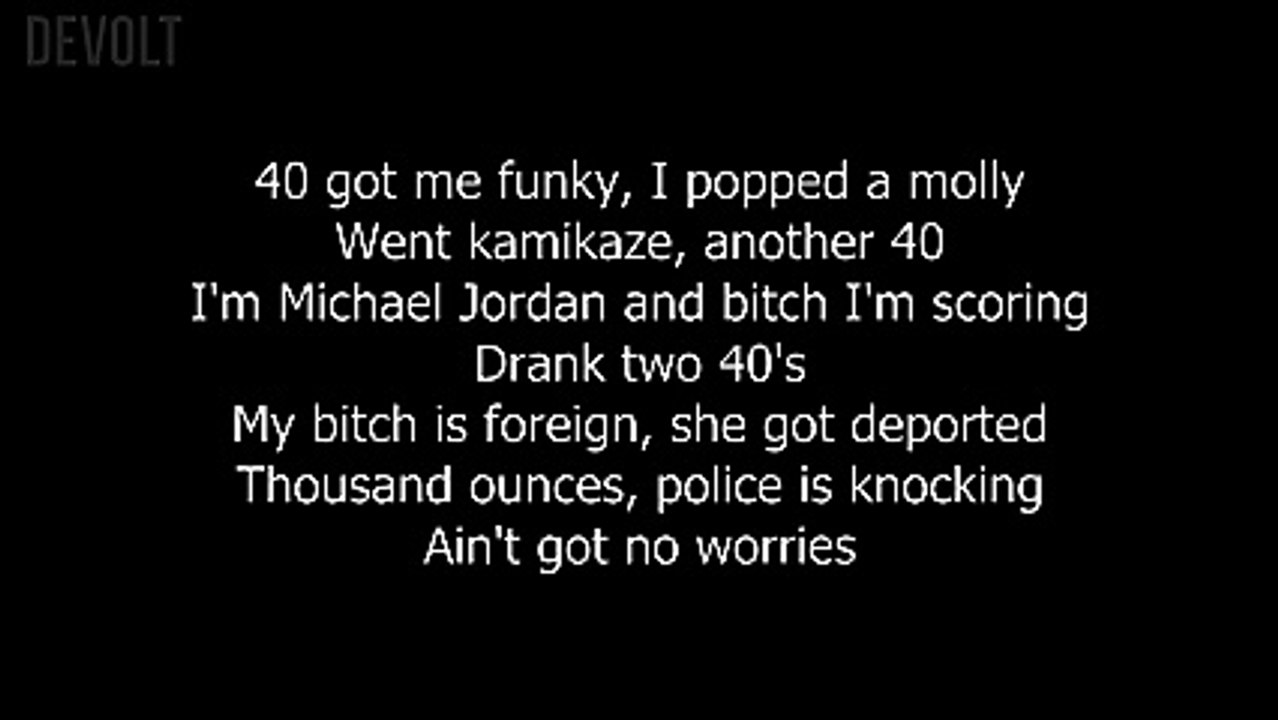 Post Malone - 40 Funk (Lyrics on screen)