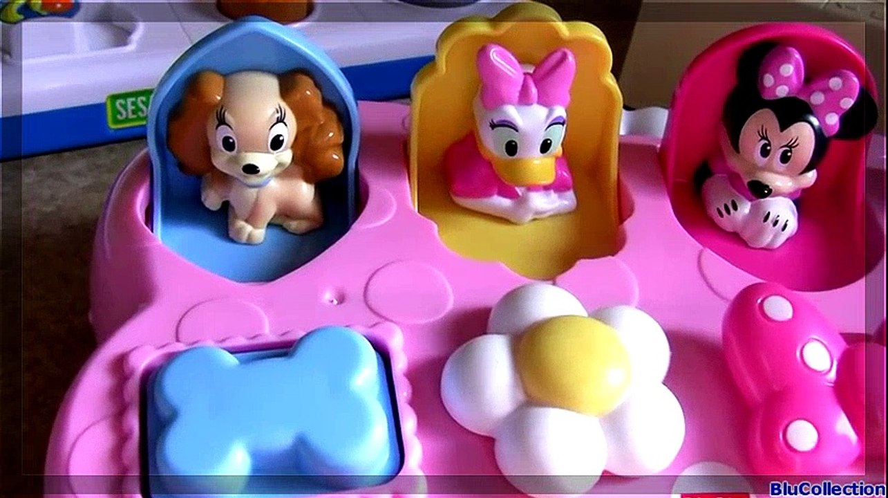 Disney Poppin' Pals Mickey Minnie Goofy Donald Daisy Pluto Dumbo Pop-Up Baby Toy Cookie Monster | HD