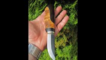 Carving knife, customized handle  for a biker