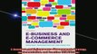 Downlaod Full PDF Free  EBusiness and ECommerce Management Strategy Implementation and Practice 4th Edition Online Free