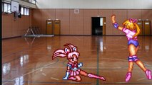 Sailor ChibiUsa and Ai Momoyama Do 80's aerobic exercises Sprite Animation