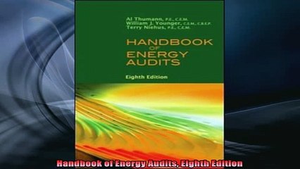 Downlaod Full PDF Free  Handbook of Energy Audits Eighth Edition Full EBook