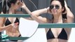 Kendall Jenner Sizzles in Tiny Black Bikini