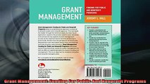 READ FREE Ebooks  Grant Management Funding For Public And Nonprofit Programs Free Online