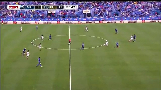 GOAL: C.J. Sapong calmly - Montreal Impact 1-1 Philadelphia Union - 14-05-2016 MLS