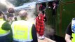 Flying Scotsman arrives at Edinburgh Waverley, 14.5.2016