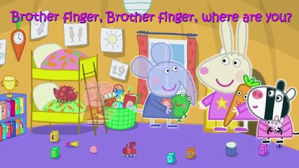 Peppa Pig Friends Party 4 Finger Family \ Nursery Rhymes Lyrics