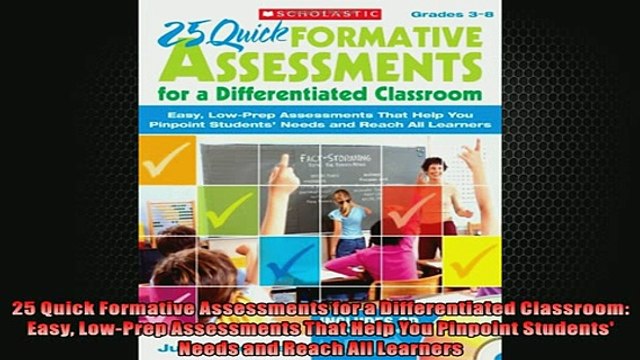 Free PDF Downlaod 25 Quick Formative Assessments for a Differentiated Classroom Easy LowPrep Assessments FREE BOOOK ONLINE