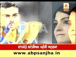 Flying kiss goes in vain, Anushka again unclucky for Virat