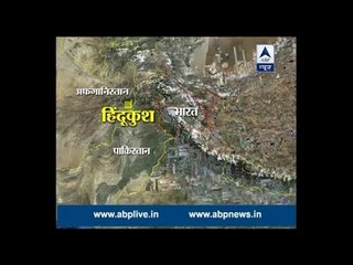 Earthquake affected areas in graphics