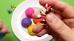 Surprise Balls Play Doh  Spoon Game Power Ranger, Minnie Mouse, Monsters